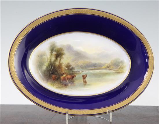 A Royal Worcester oval dish, 27cm